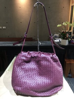 ＊金選名店＊ BOTTEGA VENETA 紫色 編織包 肩背包 斜背包 全新