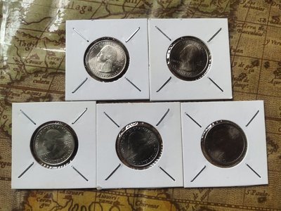 【熱賣精選】美國 硬幣 2011版 25美分 全套5枚 國家公園系列紀念幣