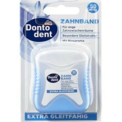 【樂齒專業口腔】德國 Dontodent DM 超滑扁線薄荷牙線50m一入