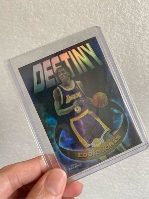 1997 Topps Chrome Destiny refractor Eddie Jones LA Lakers  湖人飛人艾迪瓊斯 閃亮平行卡