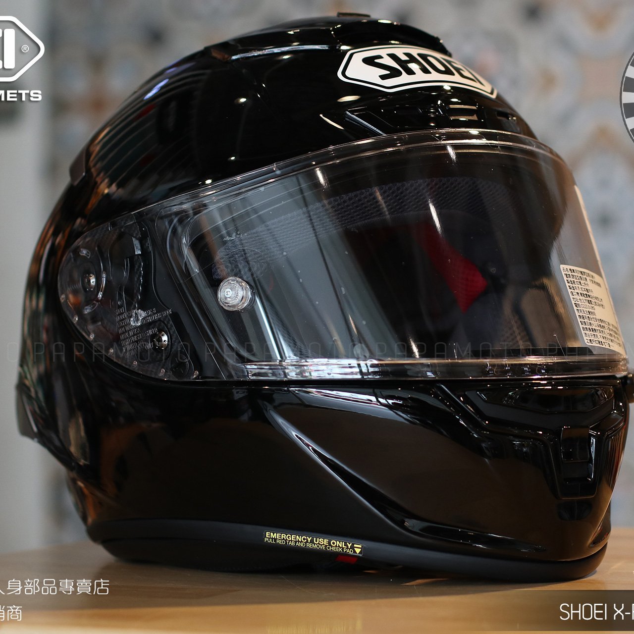 【趴趴騎士】SHOEI X14 全罩安全帽 亮黑 ( X-14 X-Fourteen SNELL 賽車等級