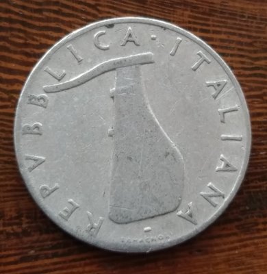 義大利  1954      5里拉  鋁幣   433
