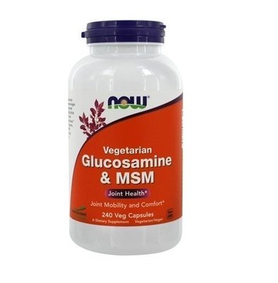 ✿大地✿NOW葡萄糖胺 Glucosamine&MSM*240粒(純素) 美國物流報關服務