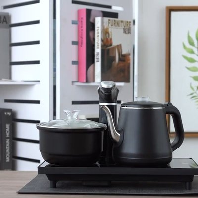全自動上水茶具茶臺鑲嵌式防燙電熱燒水壺套裝泡茶一體專用電磁爐
