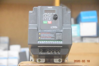 TECO 東元 變頻器 L510-202-SH1-NP 單相 220V 2HP 舊型號L510-202-H1-N