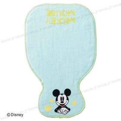 *現貨*日本Disney 米奇 20×32cm 寶寶 幼兒 背部 吸汗巾 純棉 餵奶巾 毛巾 迪士尼 Mickey