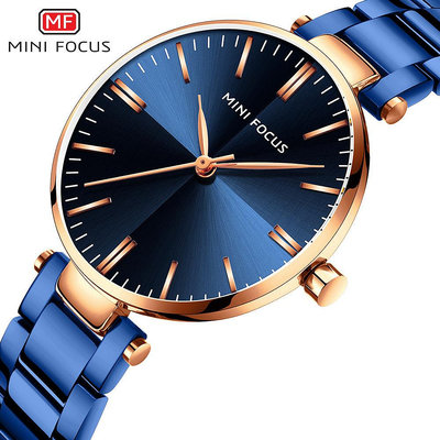 現貨女士手錶腕錶MINI FOCUS品牌時尚商務女錶日本機芯防水太陽紋鋼錶帶0265L