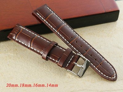 【時間探索】全新 浪琴 LONGINES 代用進口直身高級錶帶 ( 20mm.18mm.16mm.14mm) str