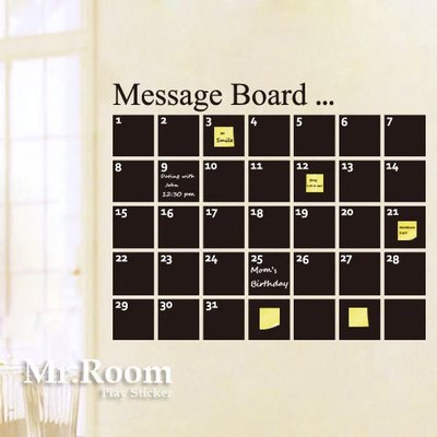 ☆ Mr.Room 空間先生創意壁貼 數字留言板 (DC008) 買就送cks擦擦筆，留言板 便利貼 黑板貼 粉筆可用