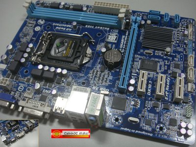 技嘉 GA-H61MA-D3V 1155腳位 Intel H61晶片 2組DDR3 4組SATA USB3 超耐久