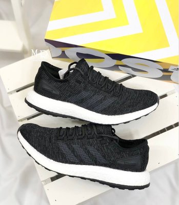 [MR.CH]adidas PUREBOOST 男 慢跑鞋 黑 BA8899