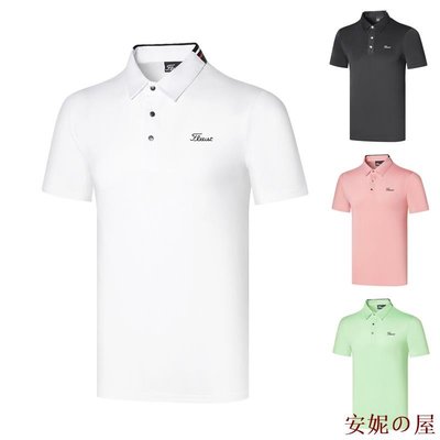 MK生活館Titleist 高爾夫夏季新款短袖golf服裝男裝Polo衫運動休閒透氣速乾上衣 2SKs