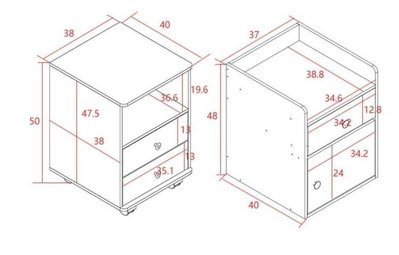 新品 -床頭櫃簡約現代小櫃子儲物櫃帶抽屜簡約臥室儲物櫃床邊櫃子儲藏櫃AMXP