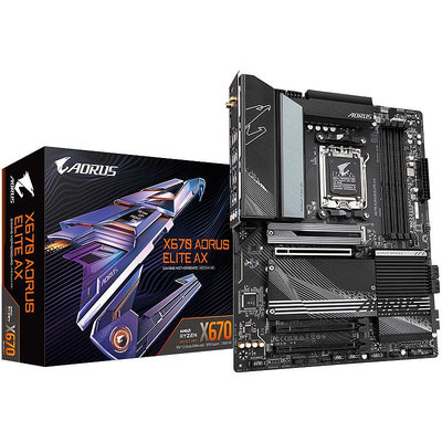 技嘉X670 AORUS ELITE AX主板支持CPU AMD7000系處理器D5記憶體