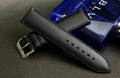 22mm高質感~替代ck~ armani~ hamilton原廠抗過敏皮底皮面錶帶,無紋,不鏽鋼錶扣