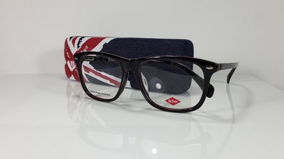 Lee Cooper 光學眼鏡 FP0389-C15-G1 (黑-紅色滾邊) 英倫風格流行品牌。贈-磁吸太陽眼鏡一副