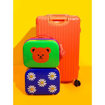 wiggle wiggle新款手提箱收納整理旅行箱戶外可愛女生小型化妝箱