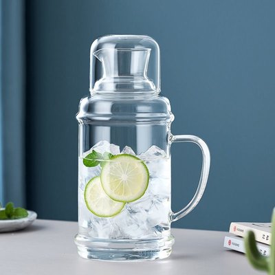 玻璃冷水壺耐高溫家用大容量耐熱冰箱夏儲水瓶涼白開果~低價