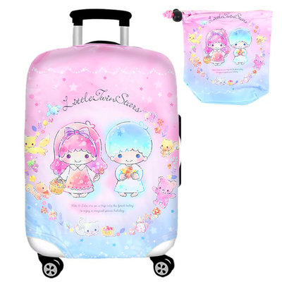 旅行箱保護套 三麗鷗 雙子星 Little Twin Stars 行李型套 日本進口正版授權