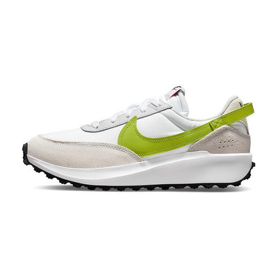 Nike Waffle Debut 女 白綠 復古 運動 休閒鞋 DH9523-101