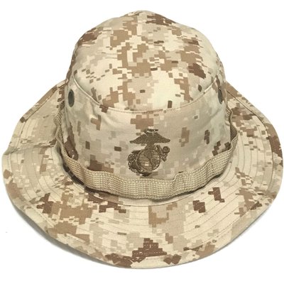 美軍公發 USMC 海軍陸戰隊 MARPAT 沙漠數位迷彩 闊邊帽 奔尼帽