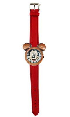 【卡漫迷】 米奇 造型 古銅 紅 手錶 ㊣版 Mickey 米老鼠 迪士尼 女錶 卡通錶 原價1480 特價 ～888元