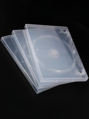 現貨 加厚款長方形cd盒光盤盒cd收納盒光碟dvd盒子收納盒光盤盒子cd盒透明vcd碟片塑料pp材質 收纳包