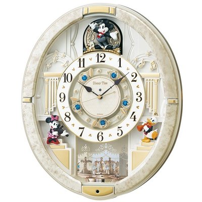 Seiko 迪士尼 音樂 掛鐘 壁鐘 時鐘 光感應 機械鐘 米奇 米妮 唐老鴨 Disney 精工 日貨 O10007