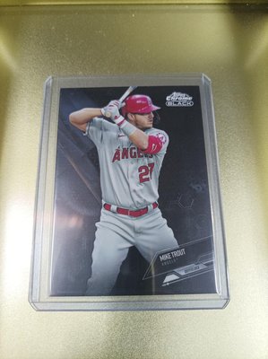 2021 Topps Chrome Black Mike Trout #70