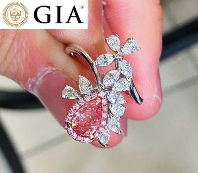【台北周先生】天然Fancy粉紅色鑽石 1.01克拉 even 18K金豪華美戒 送GIA證書