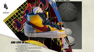 Nike Blazer High sacai Snow Beach BV0072-700 代購附驗鞋證明