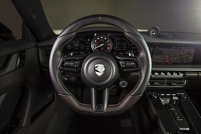 【樂駒】TECHART 911 992 Carrera Turbo S  皮革 運動方向盤 方向盤 三幅式 改裝 外觀