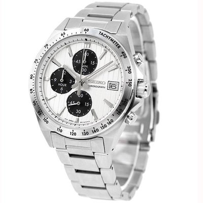 SEIKO SELECTION SBTR039 41mm 銀白色面盤 不鏽鋼錶帶 男錶女錶