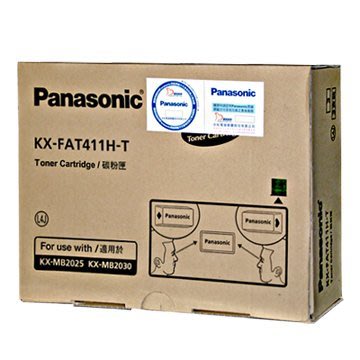 【胖胖秀OA】國際牌Panasonic KX-FAT411H-T原廠黑色碳粉匣(3支/組)※含稅含運※