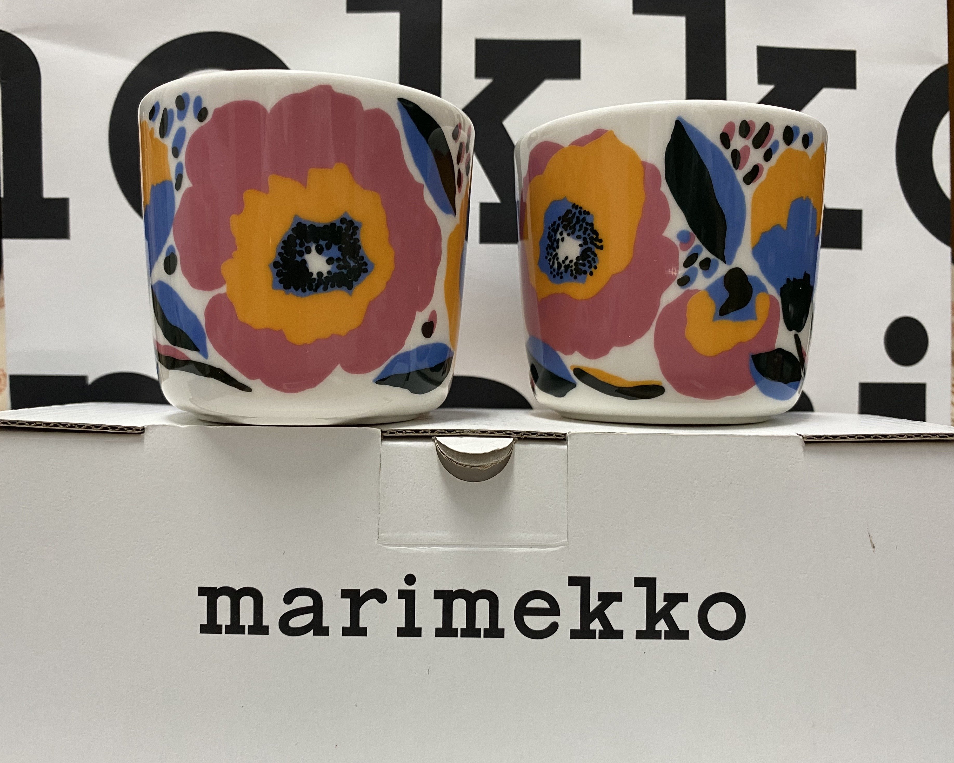 私人收藏絕版花色 芬蘭marimekko Rosarium玫瑰花咖啡杯 單個 Yahoo奇摩拍賣