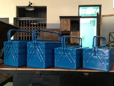 【Plusretro】9折 台灣製工具箱 手提箱 鐵製工具箱 手提工具箱 鐵製收納盒