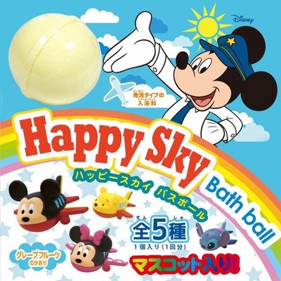 日本帶回 迪士尼 米奇 米妮  史迪奇 小熊維尼 飛機附玩具公仔 沐浴球 泡澡球 入浴劑 泡泡球 小朋友最禮物 ~小太陽