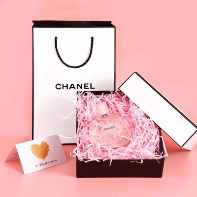 現貨熱銷-正品Chanel香水粉色邂逅柔情淡香水清新持久女士禮盒送小樣香水持久