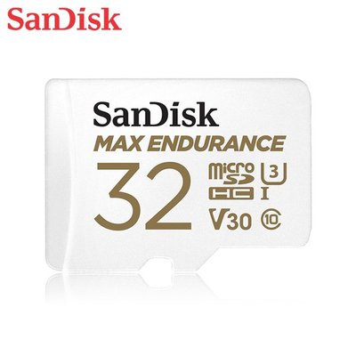 SanDisk MAX ENDURANCE 耐寫 MicroSD 32G 監視器專用記憶卡 (SD-SQQVR-32G)