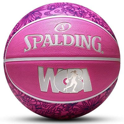 斯伯丁WCBA女子6號官方正品花式水泥地耐磨女生專用籃球84-446Y*特價優惠