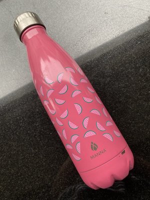 💕 二手美國品牌 Manna 不鏽鋼保溫瓶隨行瓶 原價US$34.99 粉紅 不退換