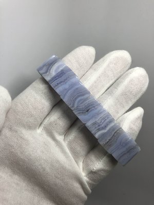 【麥 水晶】【285】 保證天然 藍紋石手排 總重量 48g 16mm 直購價$1000元