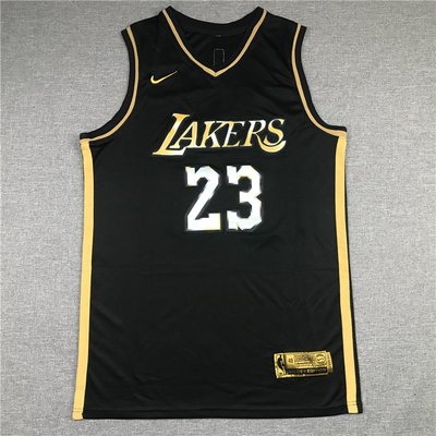 勒布朗·詹姆士(LeBron James) NBA洛杉磯湖人隊 黑金版 球衣23號