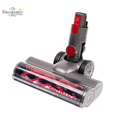 台灣現貨戴森 適用於 Dyson V7 V8 V10 V11 V15 吸塵器地板附件的渦輪刷頭,帶 LED 頭燈