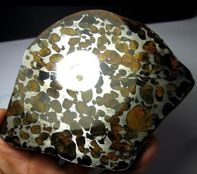 可優惠 橄欖鐵隕石,礦物標本肯尼亞sericho橄欖石鐵隕石切片,已28770【愛收藏】【二手收藏】古玩 收藏 古董