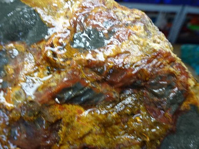 《藍晶寶石玉石特賣→〈原石系列→天然鐵骨皮紫玉心臟玉髓原礦〈10.9公斤→t1