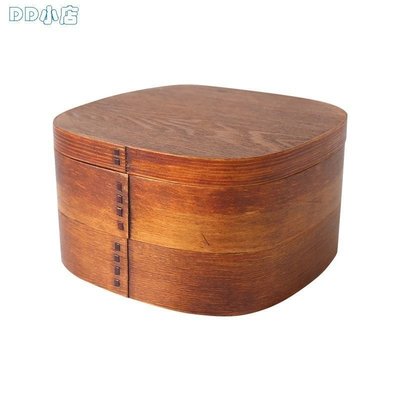 【熱賣精選】(保溫提鍋日式分格雙層便當盒簡約木質飯盒學生餐盒壽司*特價