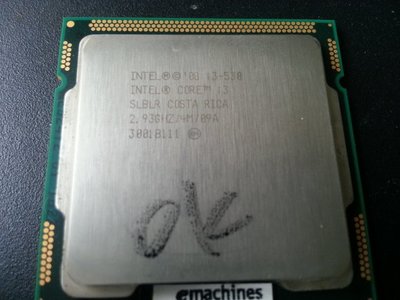 【 創憶電腦 】Intel Core i3-530 2.93G/4M/雙核心 1156腳位 CPU 直購價50元
