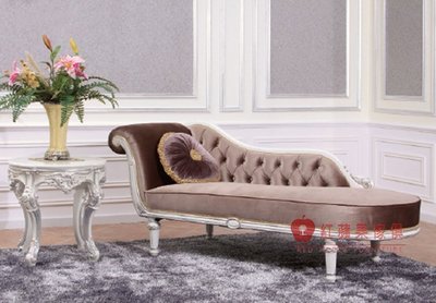 [紅蘋果傢俱] F108G 宮廷凡爾賽系列 頂級進口 歐式 皇室 貴妃椅 法式躺椅 新古典 沙發椅