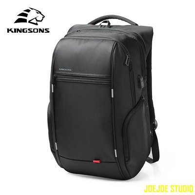 MTX旗艦店Kingsons 15“ 17”男士背包外置USB充電電腦背包防盜防水袋